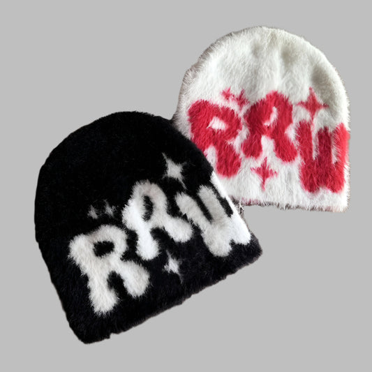 RETRO GRAFFITI KNIT BEANIE