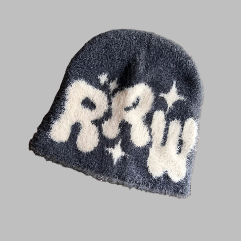 RETRO GRAFFITI KNIT BEANIE