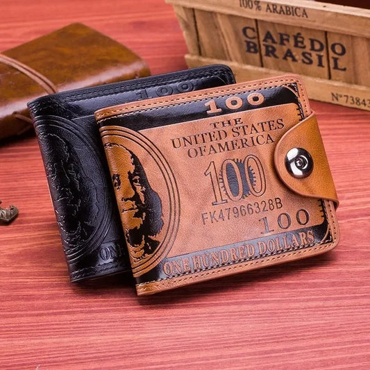 NOVELTY $100 BILL LEATHER WALLET