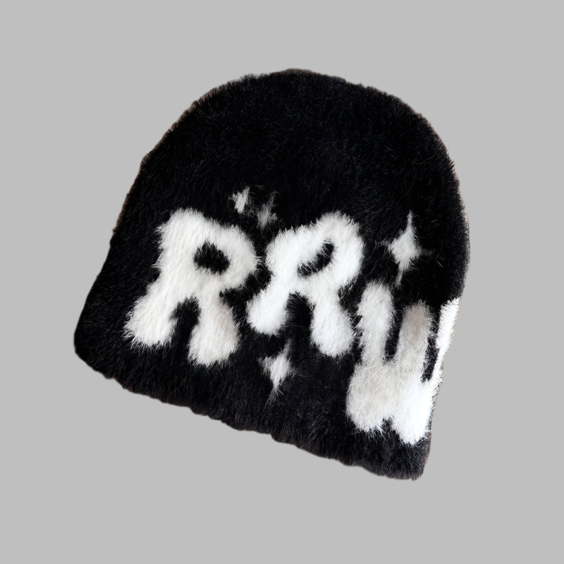 RETRO GRAFFITI KNIT BEANIE