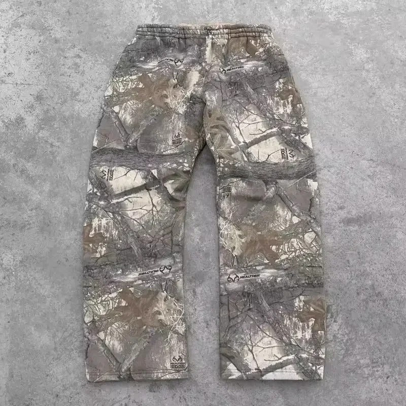 CAMOFLAGE BAGGY SWEATPANTS