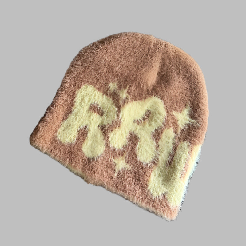 RETRO GRAFFITI KNIT BEANIE