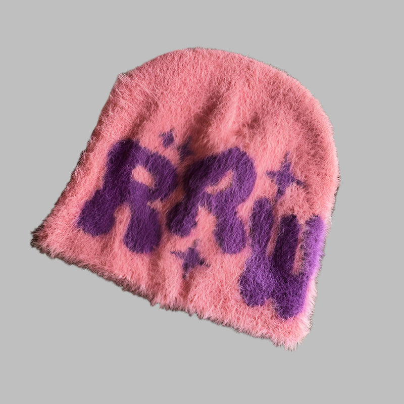 RETRO GRAFFITI KNIT BEANIE