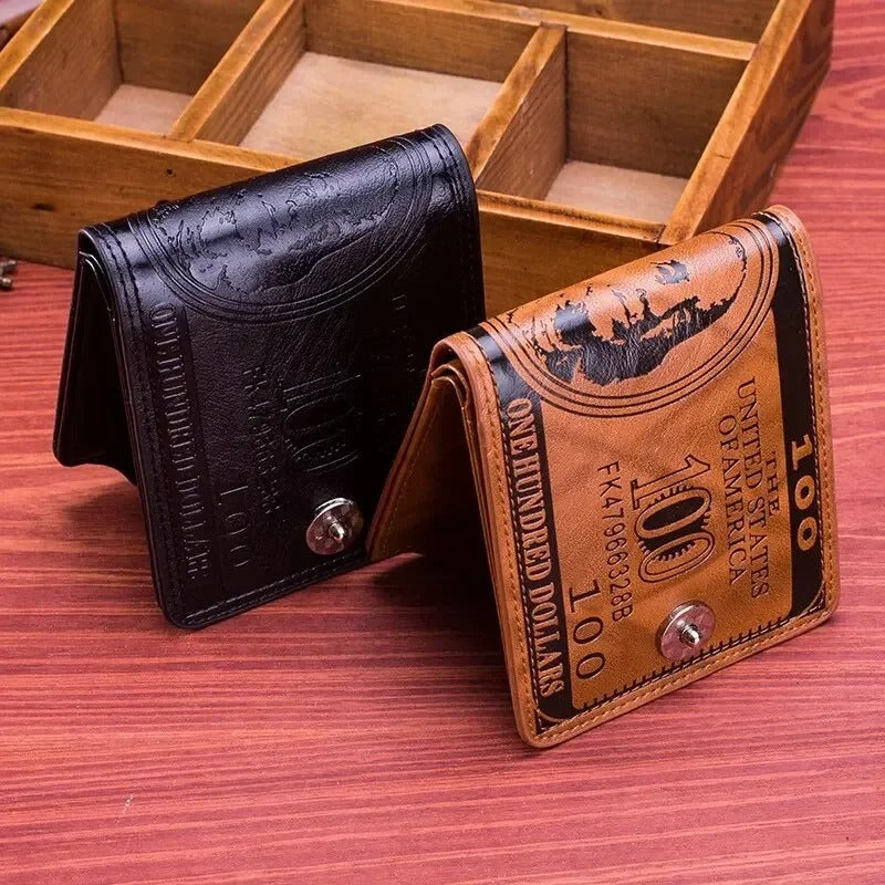 NOVELTY $100 BILL LEATHER WALLET