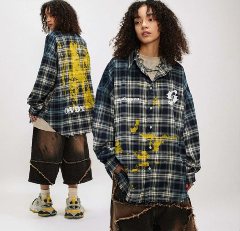 GRAFFITI OVERSIZED FLANNEL