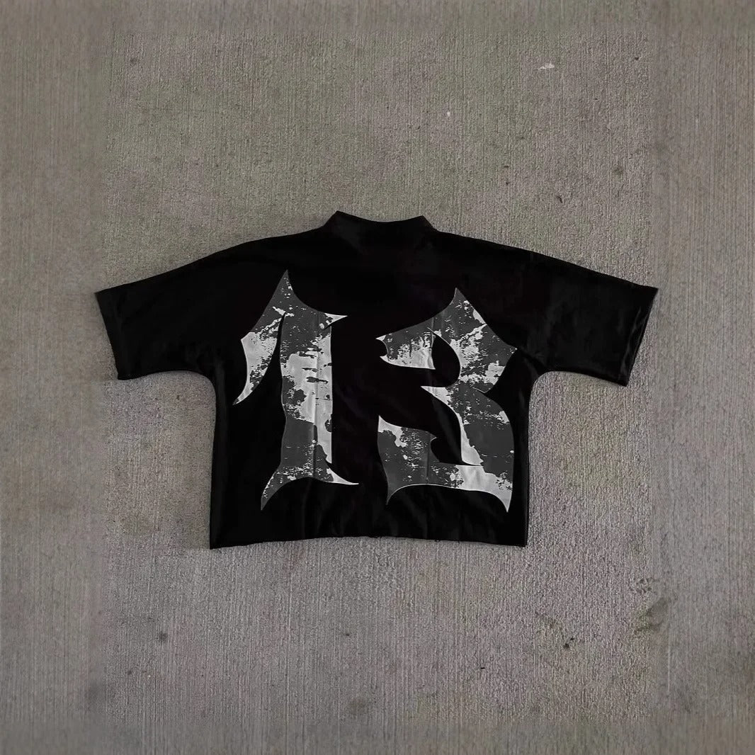 NO SILENCE DISTRESSED TEE