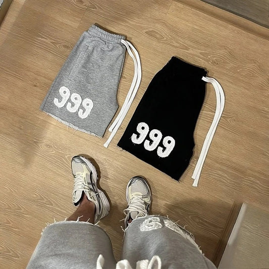 999 JUICEWRLD-EDGE FLEECE SWEATSHORTS