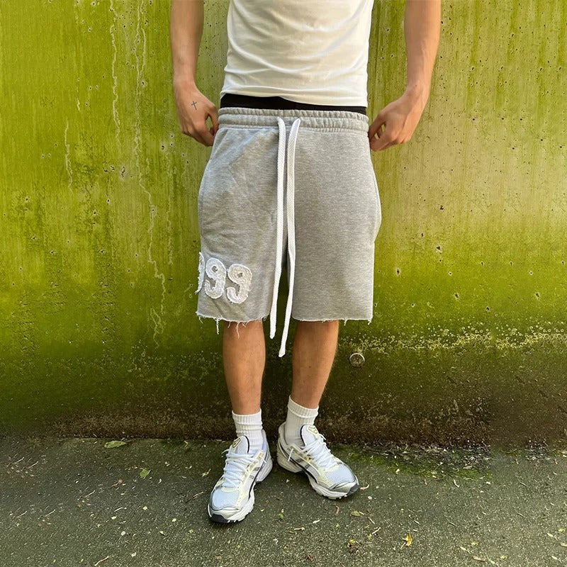 999 JUICEWRLD-EDGE FLEECE SWEATSHORTS