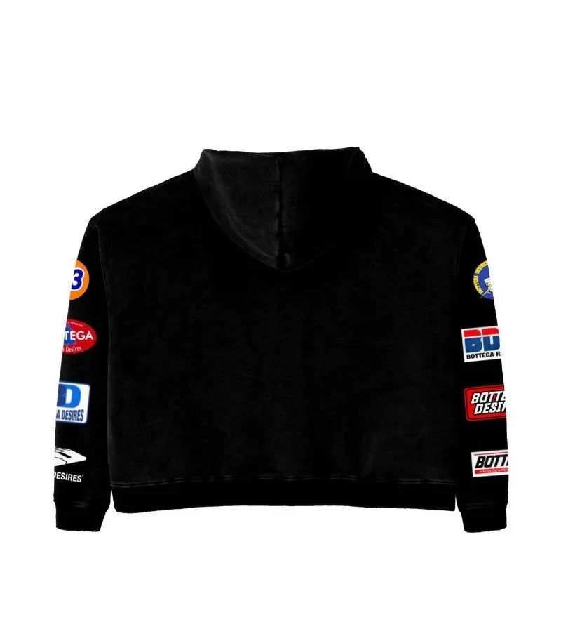 PATCHWORK ZIP-UP HOODIE