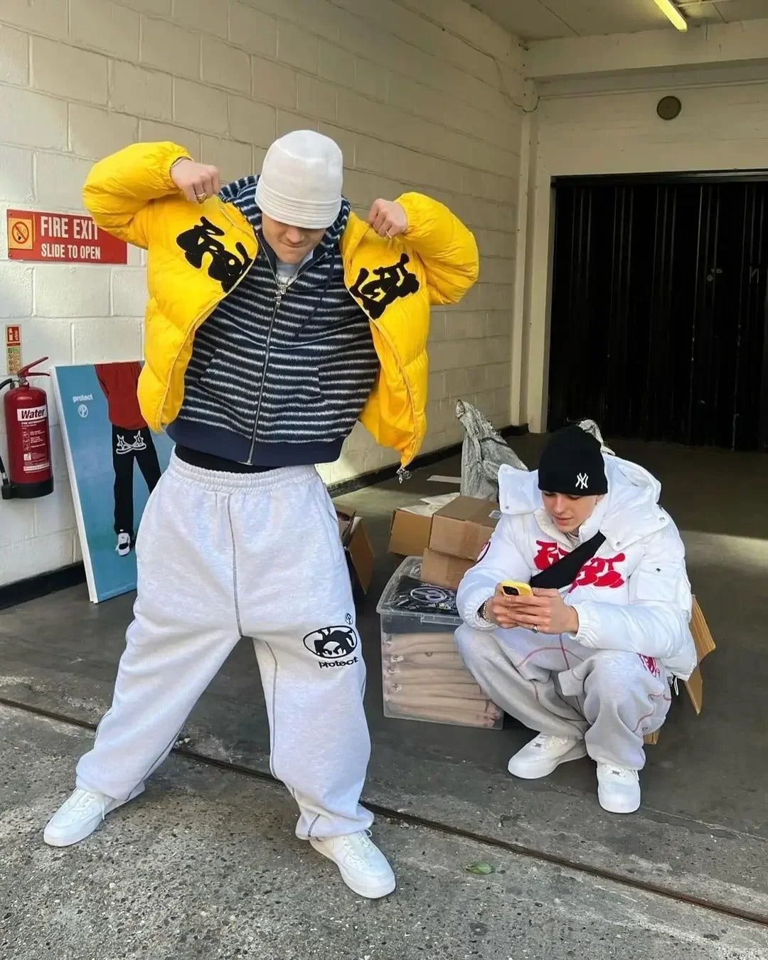 PROTECT Cartoon Logo Sweatpants