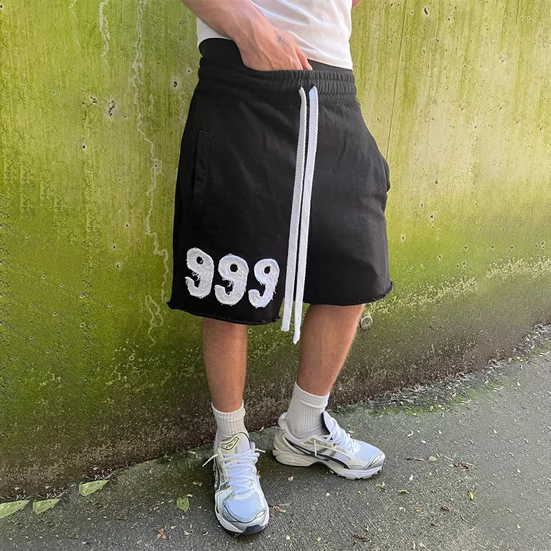 999 JUICEWRLD-EDGE FLEECE SWEATSHORTS