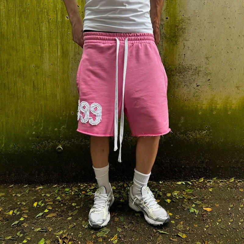 999 JUICEWRLD-EDGE FLEECE SWEATSHORTS