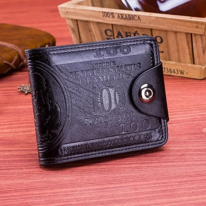 NOVELTY $100 BILL LEATHER WALLET