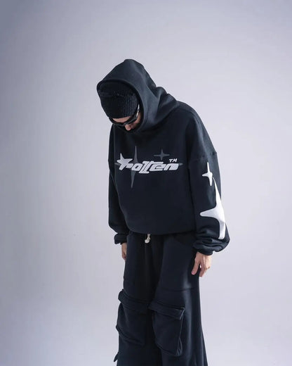 FALLEN STAR OVERSIZED GRAPHIC HOODIE