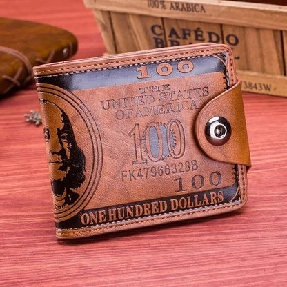 NOVELTY $100 BILL LEATHER WALLET