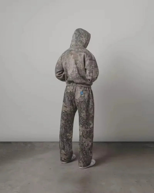CAMOFLAGE BAGGY SWEATPANTS
