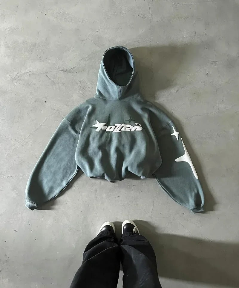 FALLEN STAR OVERSIZED GRAPHIC HOODIE
