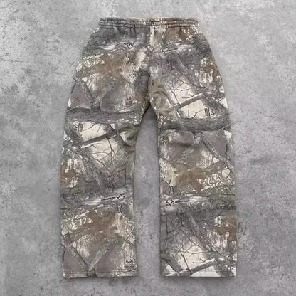 CAMOFLAGE BAGGY SWEATPANTS