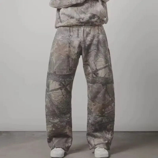 CAMOFLAGE BAGGY SWEATPANTS