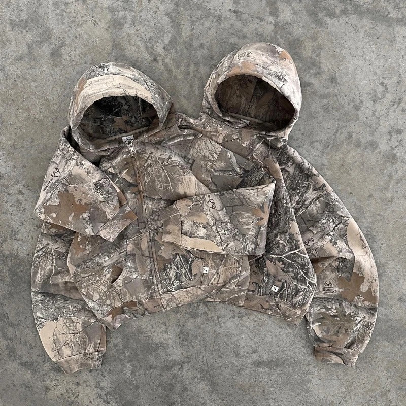 WILDERNESS CAMO HOODIE / ZIP-UP