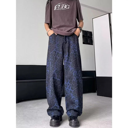 MIDNIGHT CHEETAH BAGGY PANTS