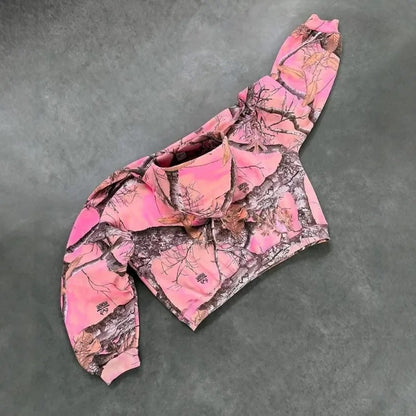 PINK CAMOFLAGE HOODIE