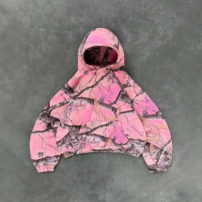 PINK CAMOFLAGE HOODIE